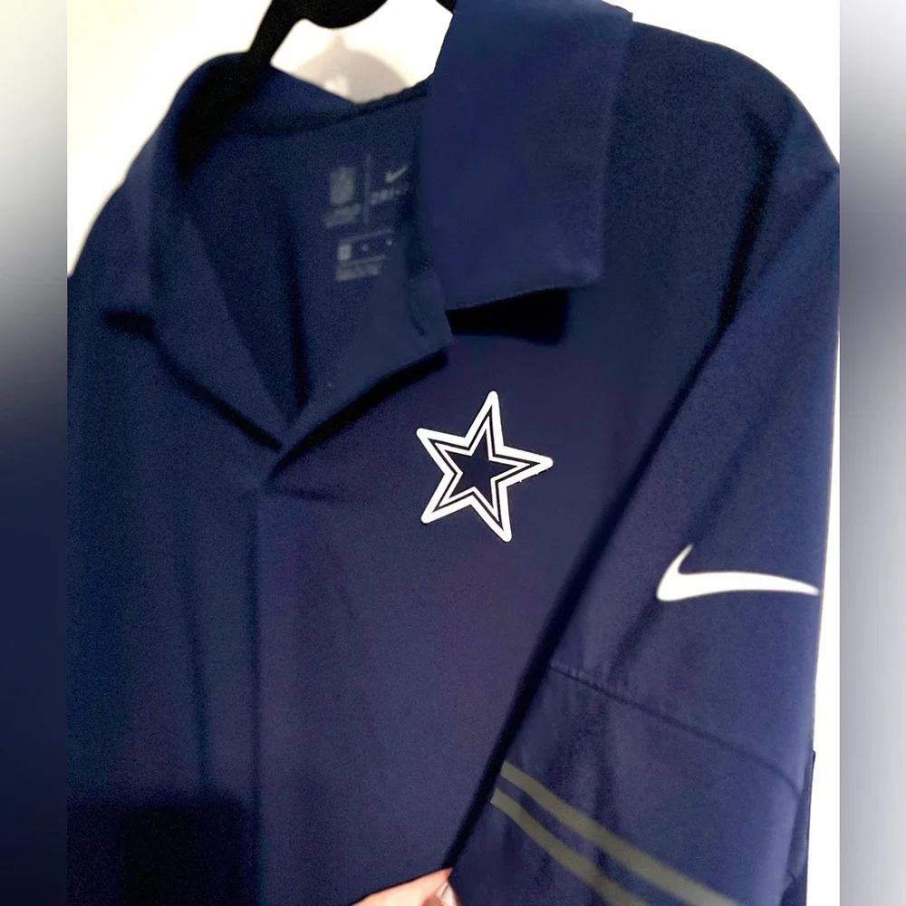 Nike Dallas Cowboy NFL Dri-Fit Polo Shirt-Men’s Navy‎ Size Medium